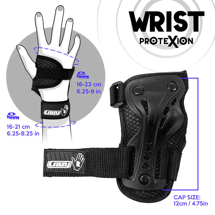 Black PROTExION Safety Pads - Knee, Wrist & Elbow