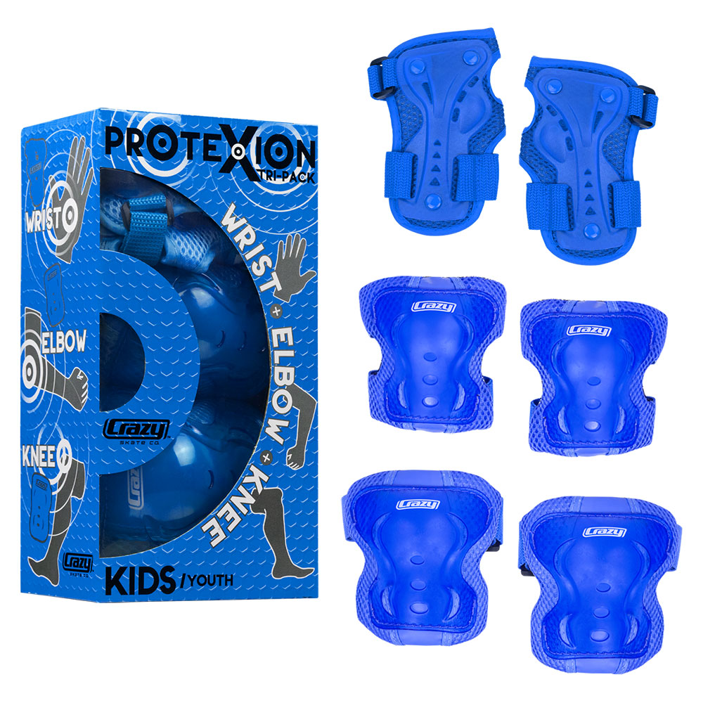 Blue PROTExION Safety Pads - Knee, Wrist & Elbow
