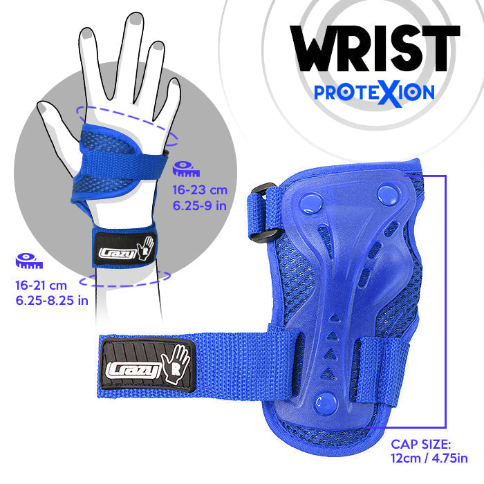 Blue PROTExION Safety Pads - Knee, Wrist & Elbow