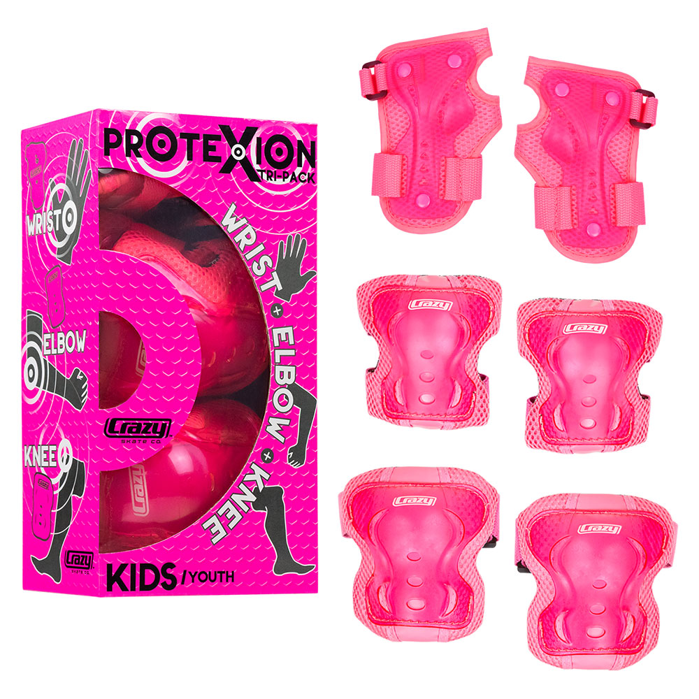 Pink PROTExION Safety Pads - Knee, Wrist & Elbow