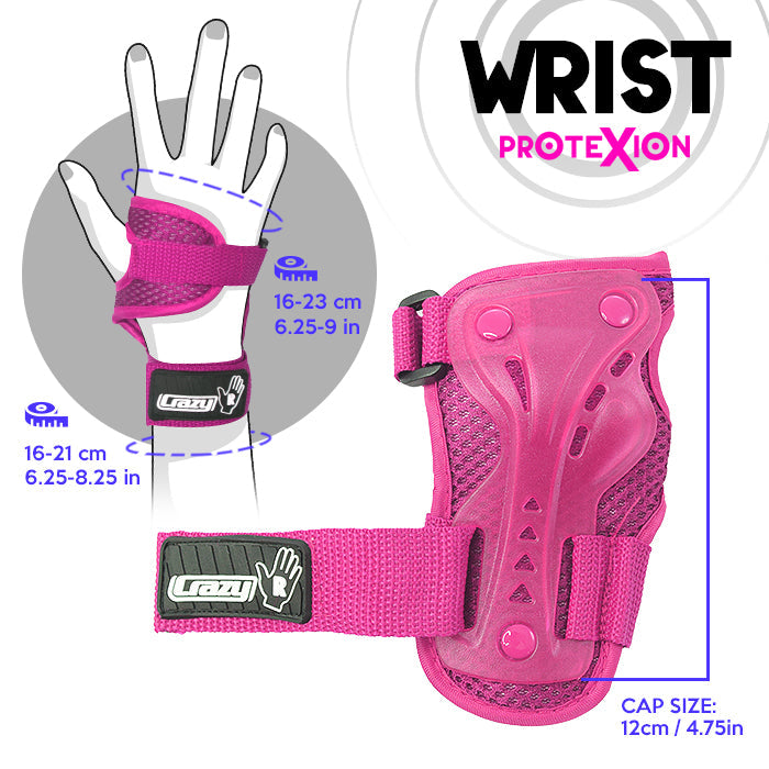 Pink PROTExION Safety Pads - Knee, Wrist & Elbow