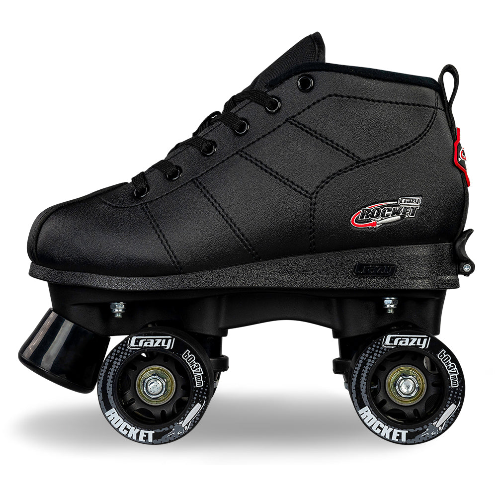 ROCKET JR Black - Size Adjustable Roller Skates