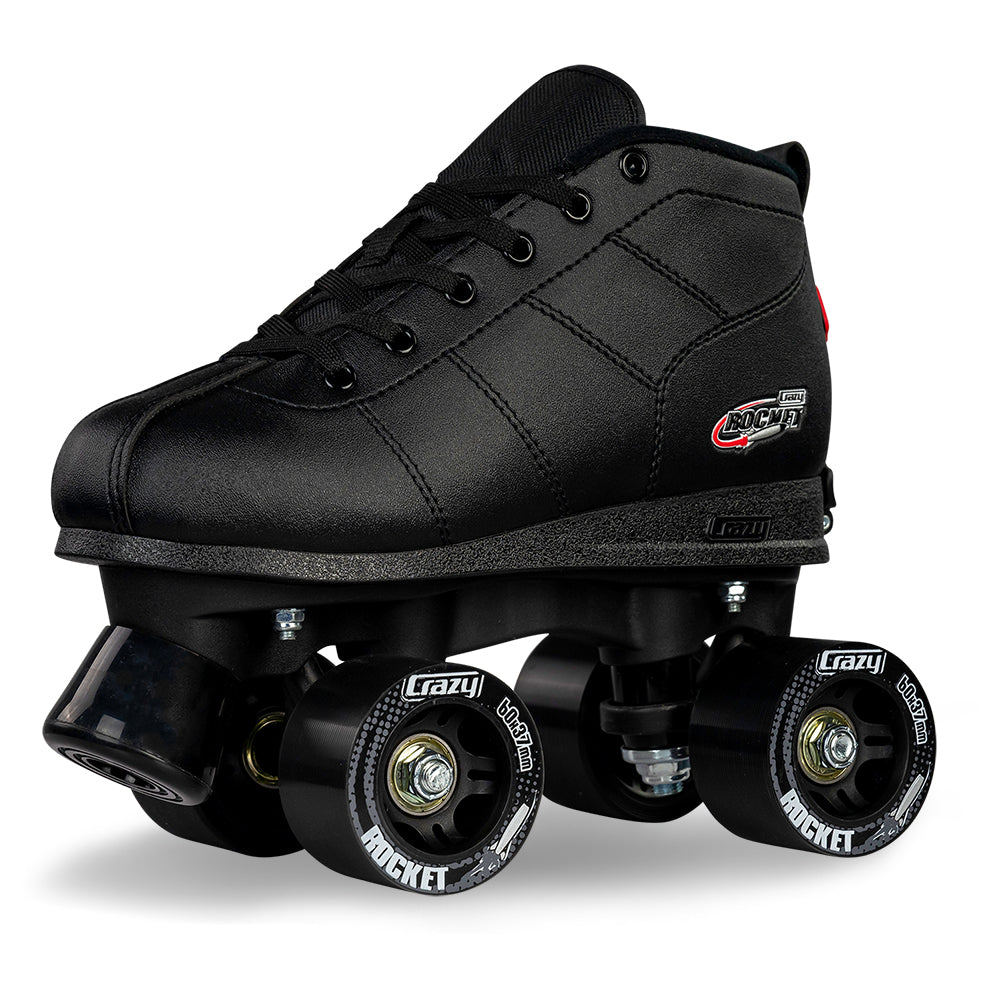 ROCKET JR Black - Size Adjustable Roller Skates