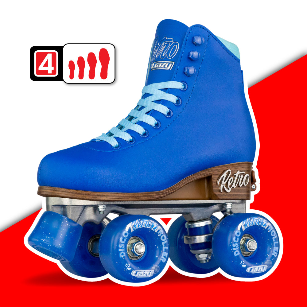 Warehouse Deal | RETRO - Blue Size Adjustable Roller Skates