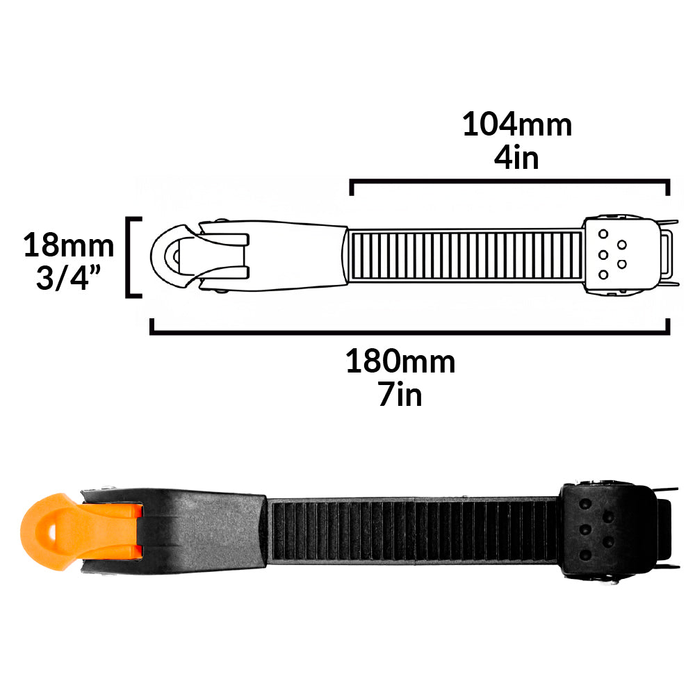 SUPER Rental Inline | Buckles & Receptors - Orange