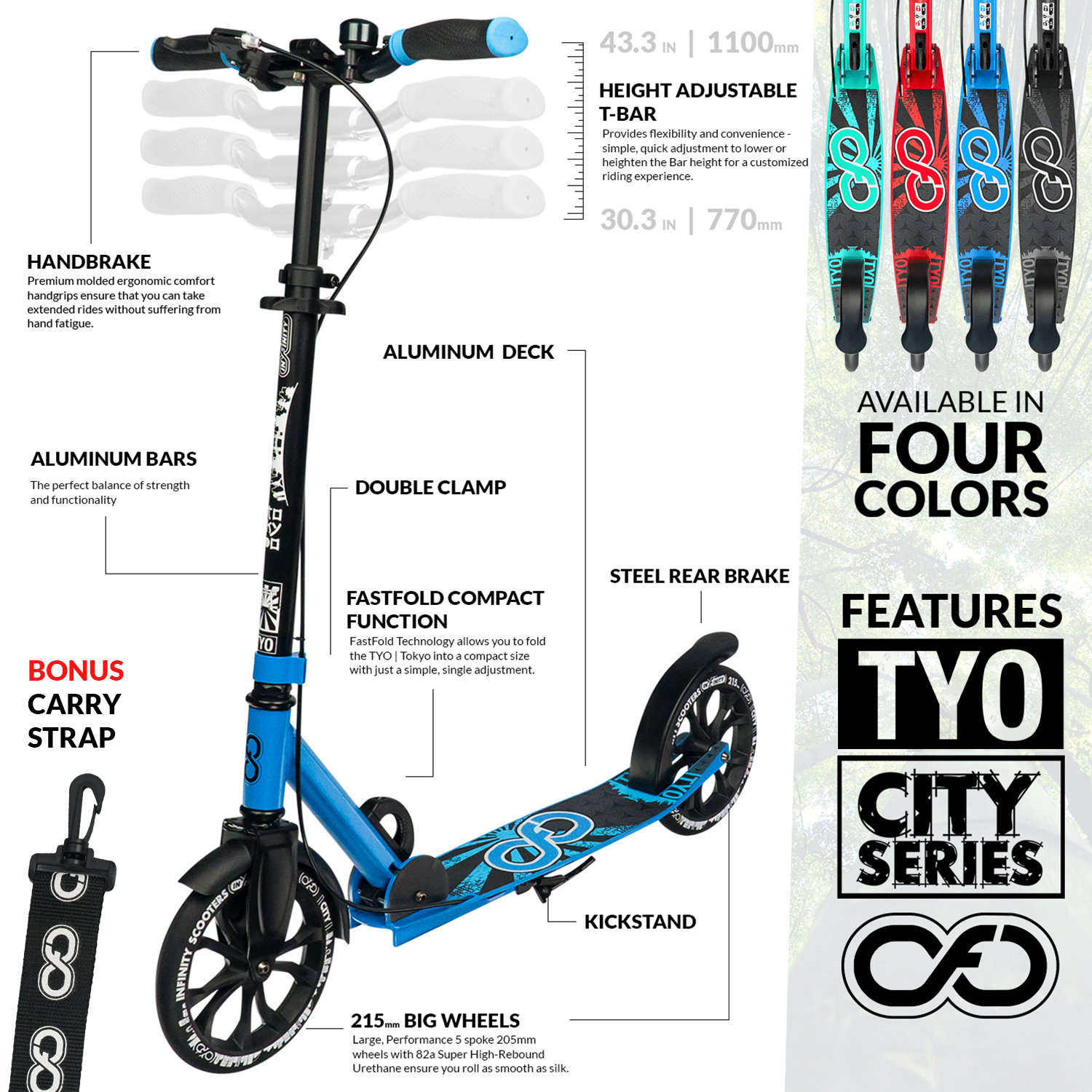TYO Cyan - Tokyo City Series Scooter