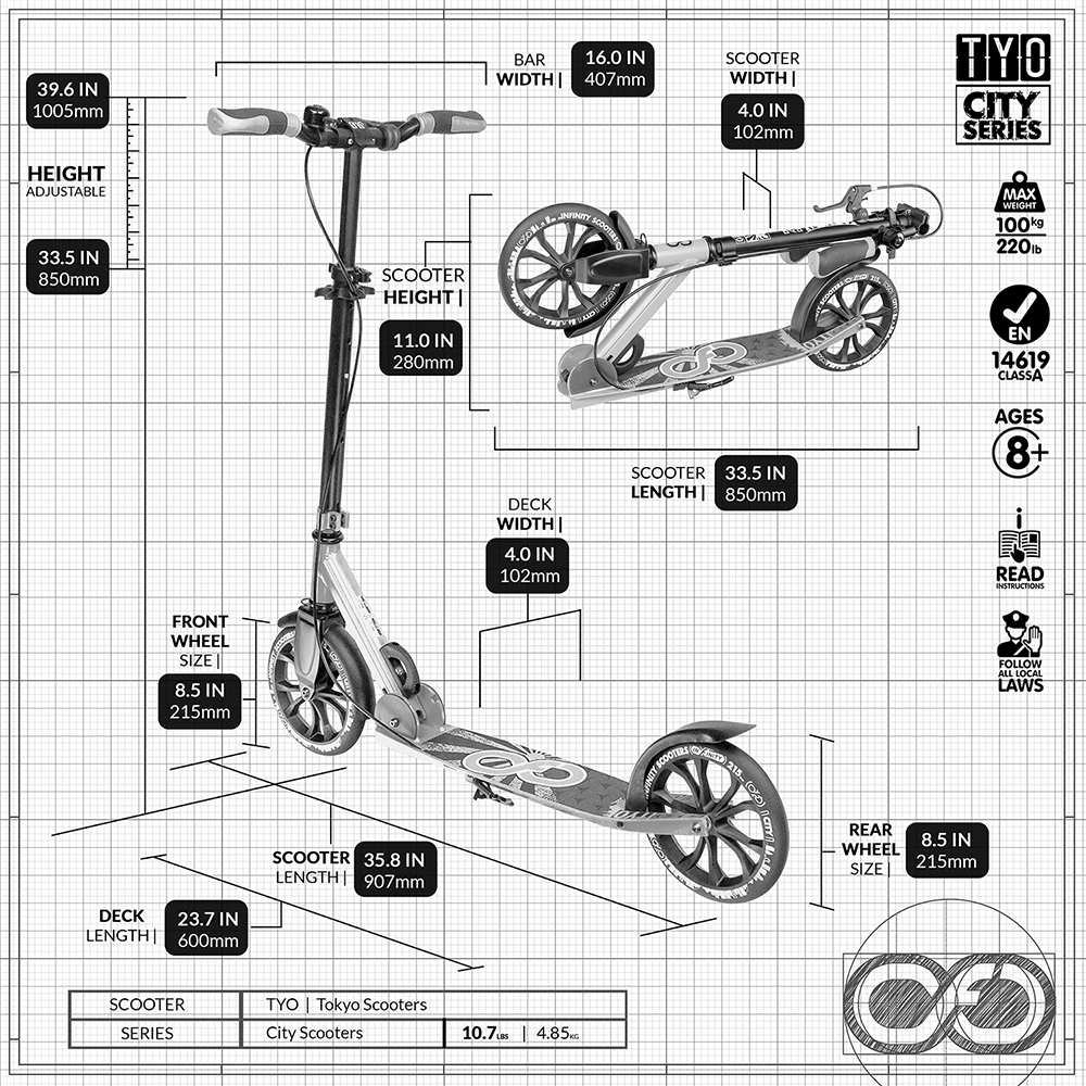 TYO Cyan - Tokyo City Series Scooter