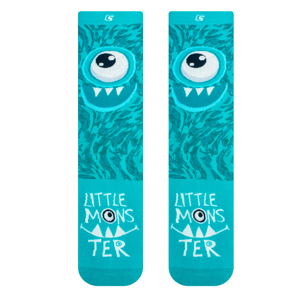 LITTLE MONSTER Teal | Crazy Socks