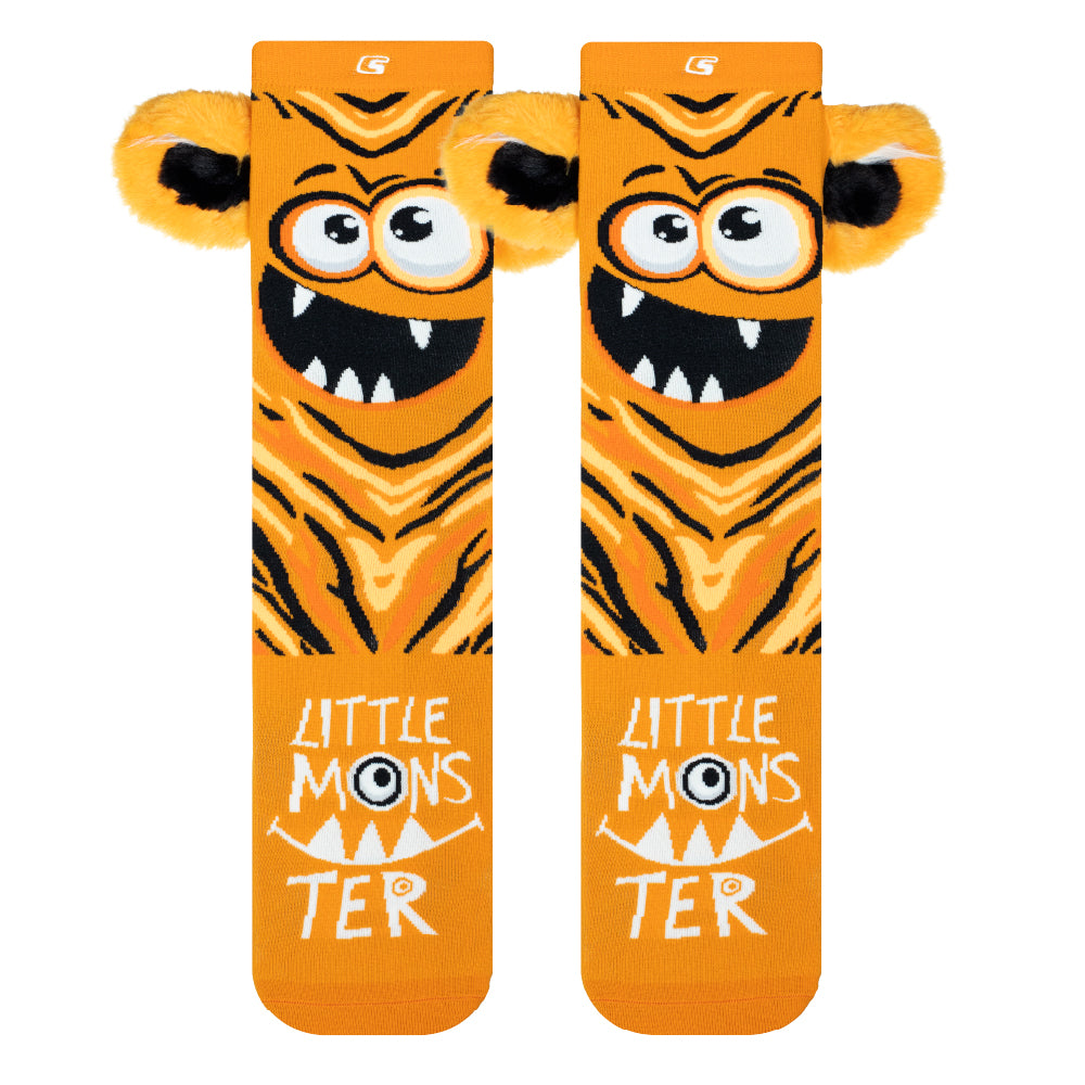 LITTLE MONSTER Orange | Crazy Socks