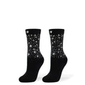 DIAMOND BLACK+SILVER Crew | Crazy Socks