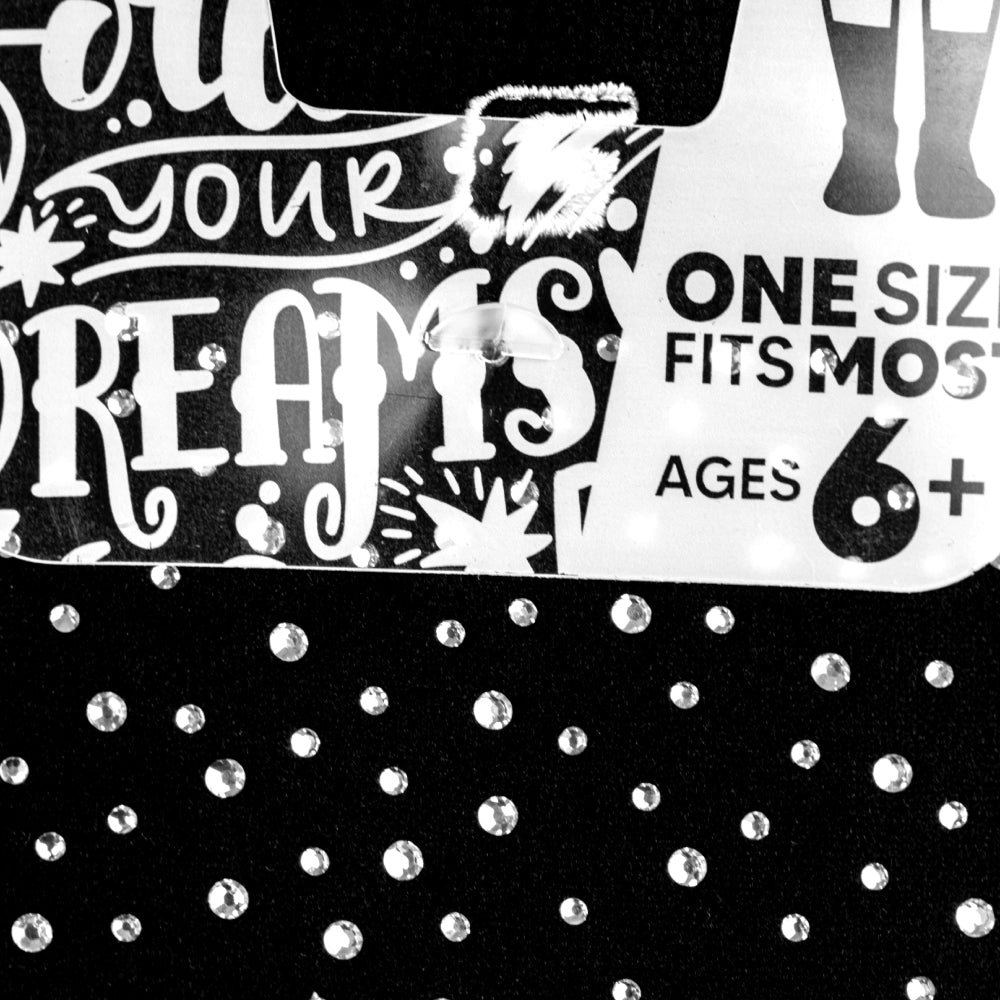DIAMOND BLACK+SILVER Crew | Crazy Socks