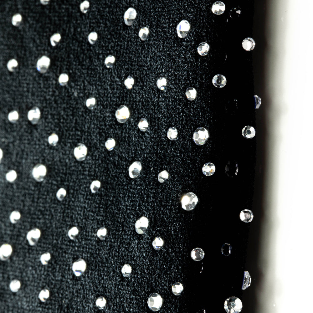 DIAMOND BLACK+SILVER Crew | Crazy Socks