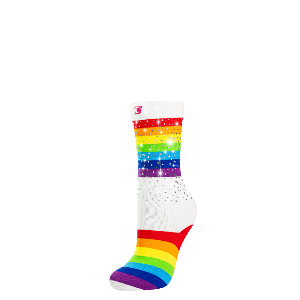DIAMOND RAINBOW Crew | Crazy Socks