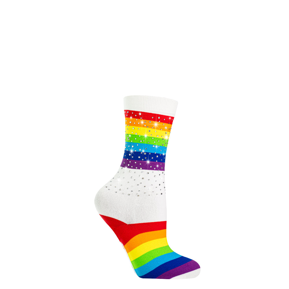 DIAMOND RAINBOW Crew | Crazy Socks