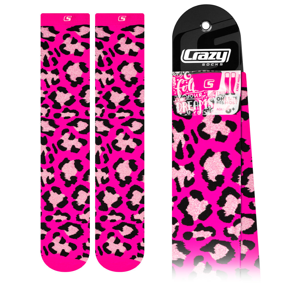 LEOPARD Pink | Crazy Socks