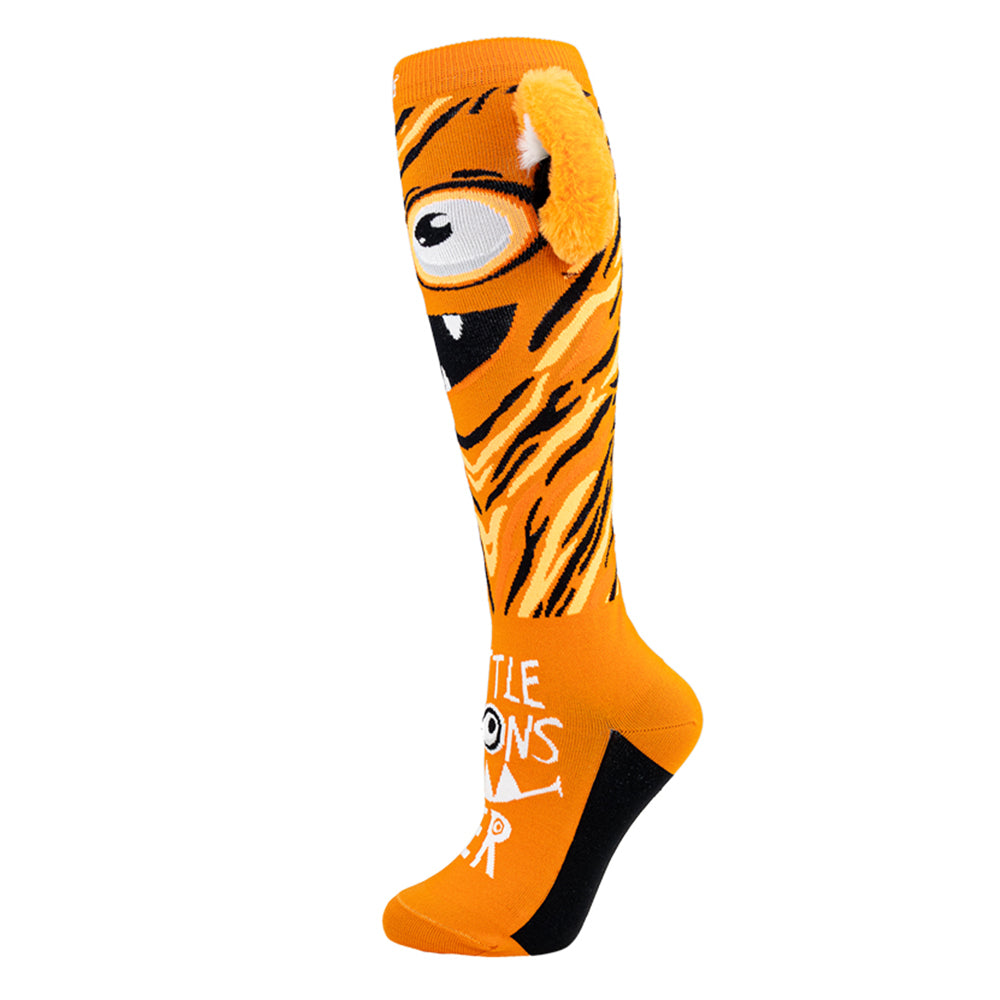 LITTLE MONSTER Orange -  Single Sock