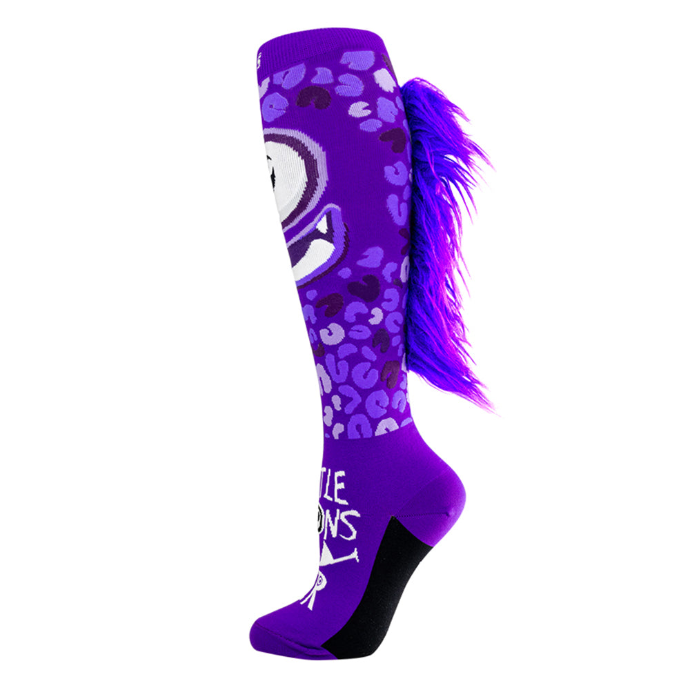 LITTLE MONSTER Purple -  Single Sock