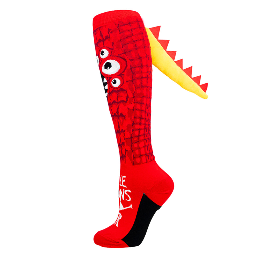 LITTLE MONSTER Red -  Single Sock