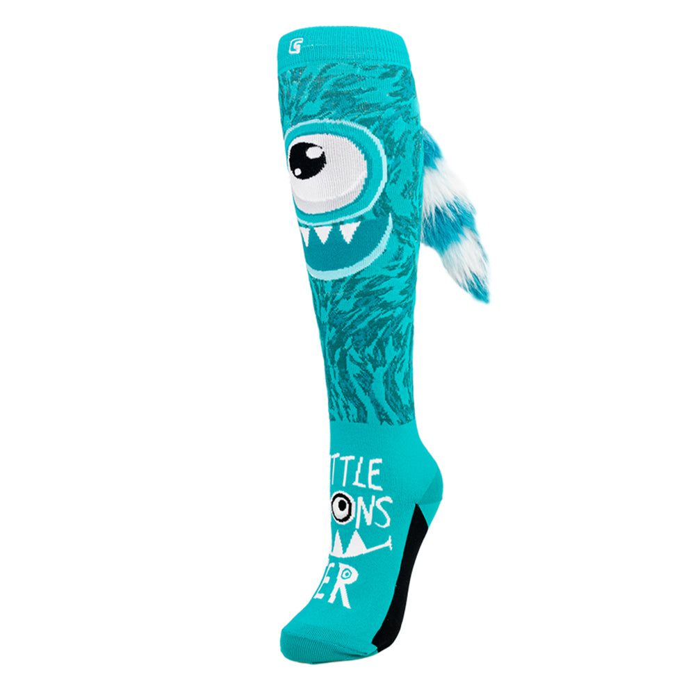 LITTLE MONSTER Teal -  Single Sock