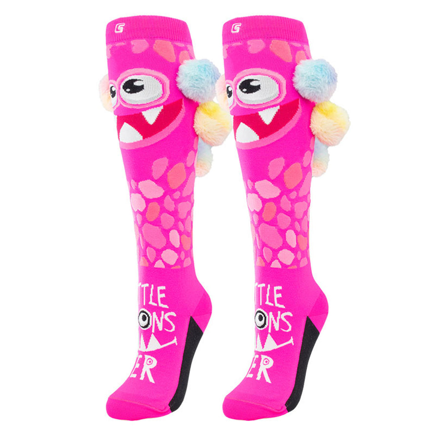 Pink Funky Socks LITTLE MONSTER Pink | Crazy Socks