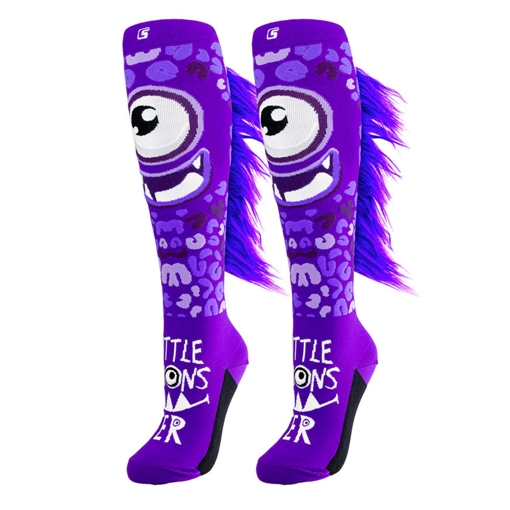 LITTLE MONSTER Purple | Crazy Socks