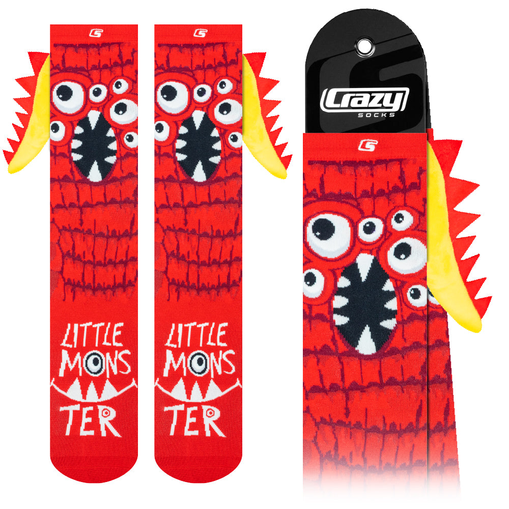 LITTLE MONSTER Red | Crazy Socks